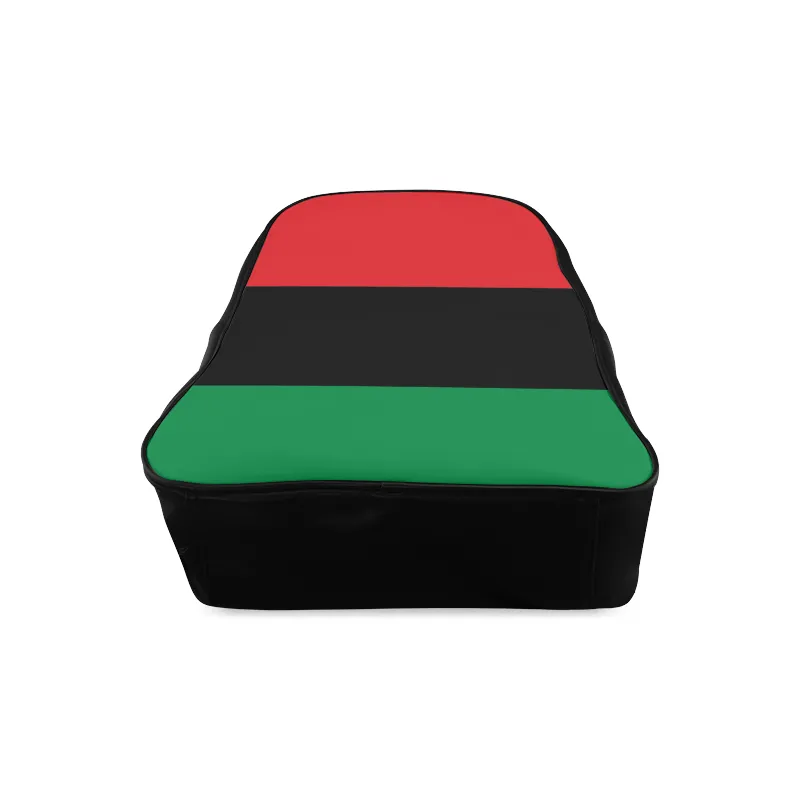 RBG Pan-African Flag Leather Bookbag