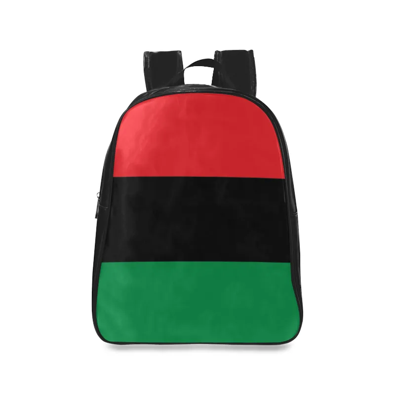 RBG Pan-African Flag Leather Bookbag