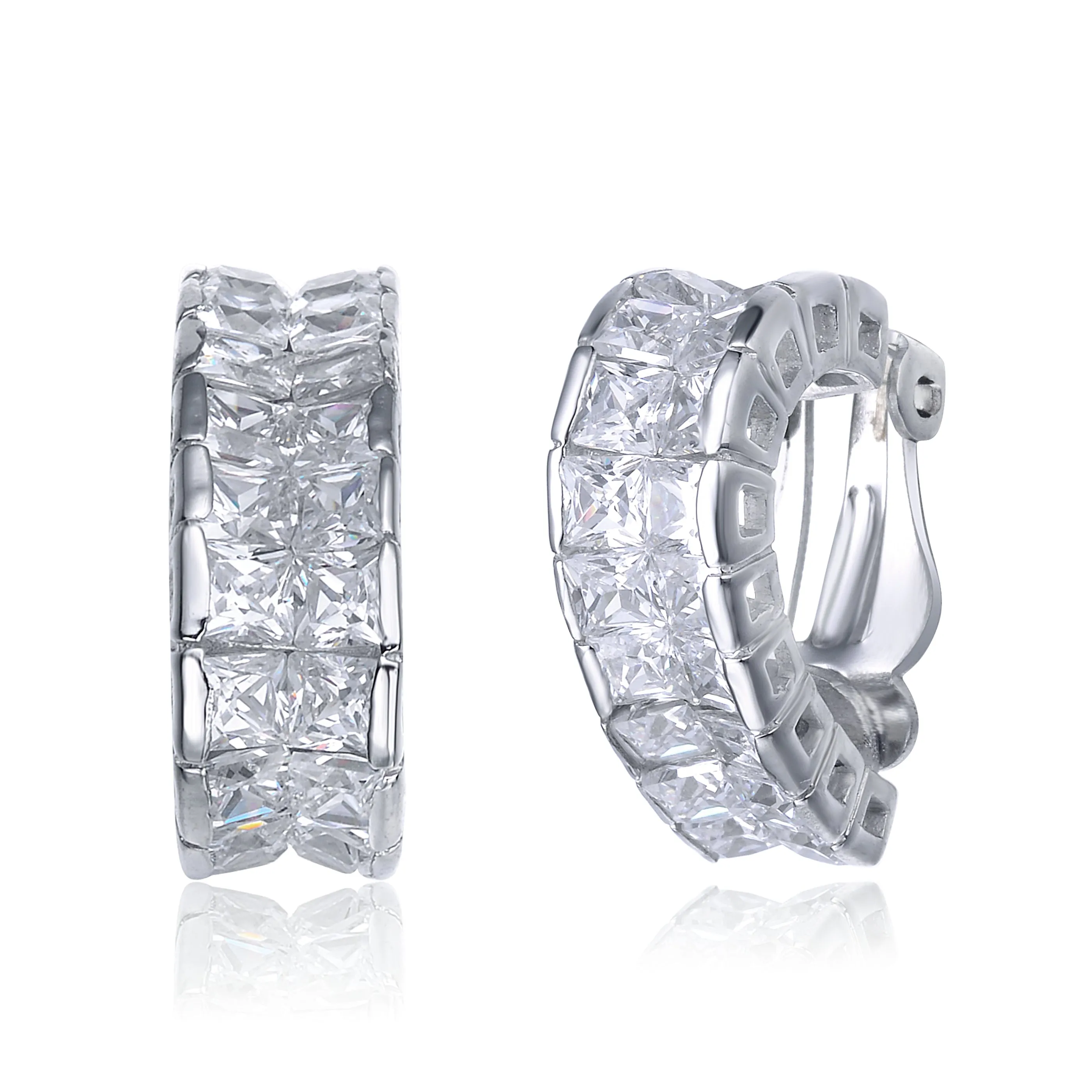 Renée Zirconia Hoop Earrings