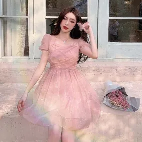 Rose Dusk Dress Gown Kawaii Academia Y2K Cottagecore Coquette Fairycore Dollette Princesscore