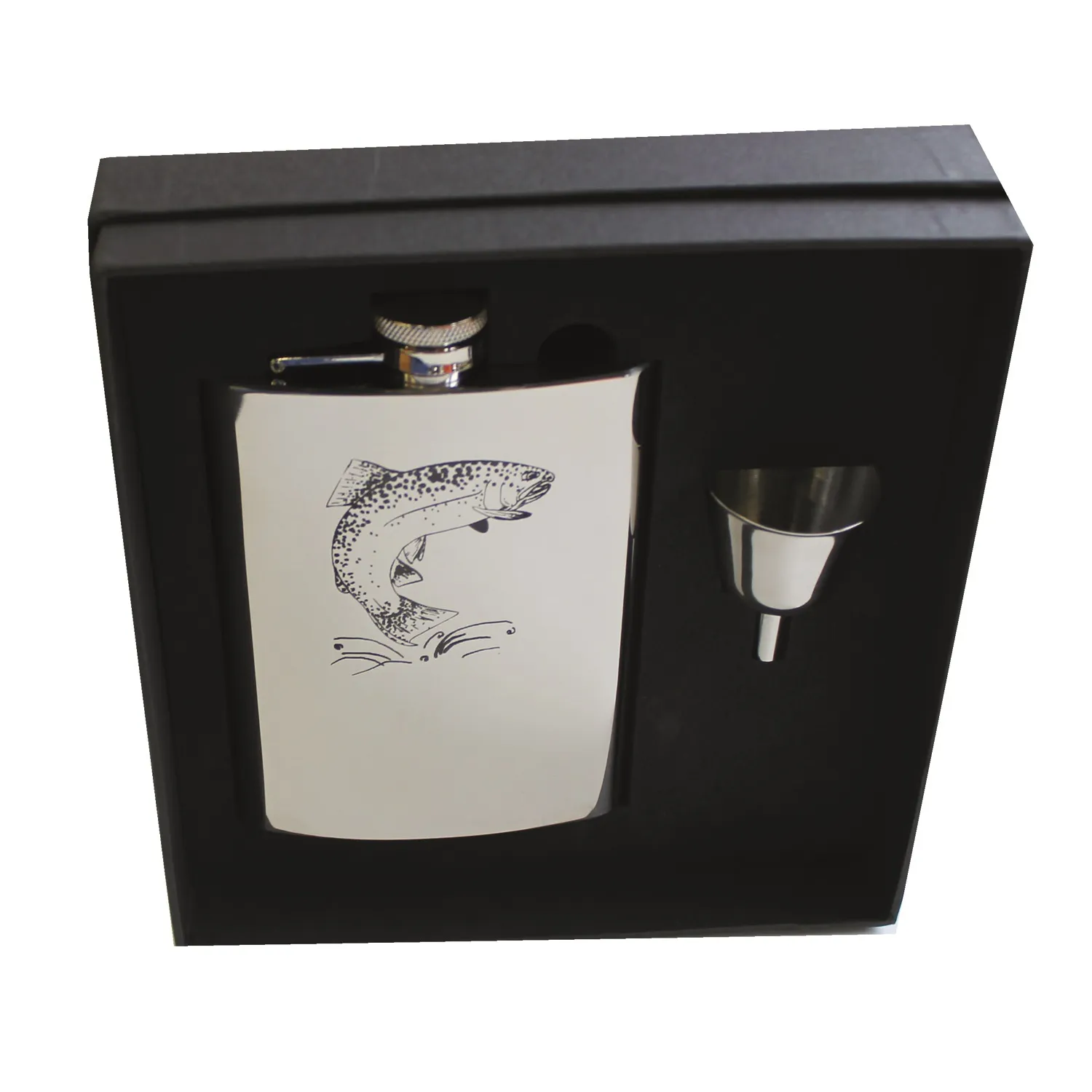 Stabilotherm Pocket Flask 0,2 L   Gift Box  Moose - Stainless Steel | Buy Stabilotherm Pocket Flask 0,2 L   Gift Box  Moose - Stainless Steel here | Outnorth