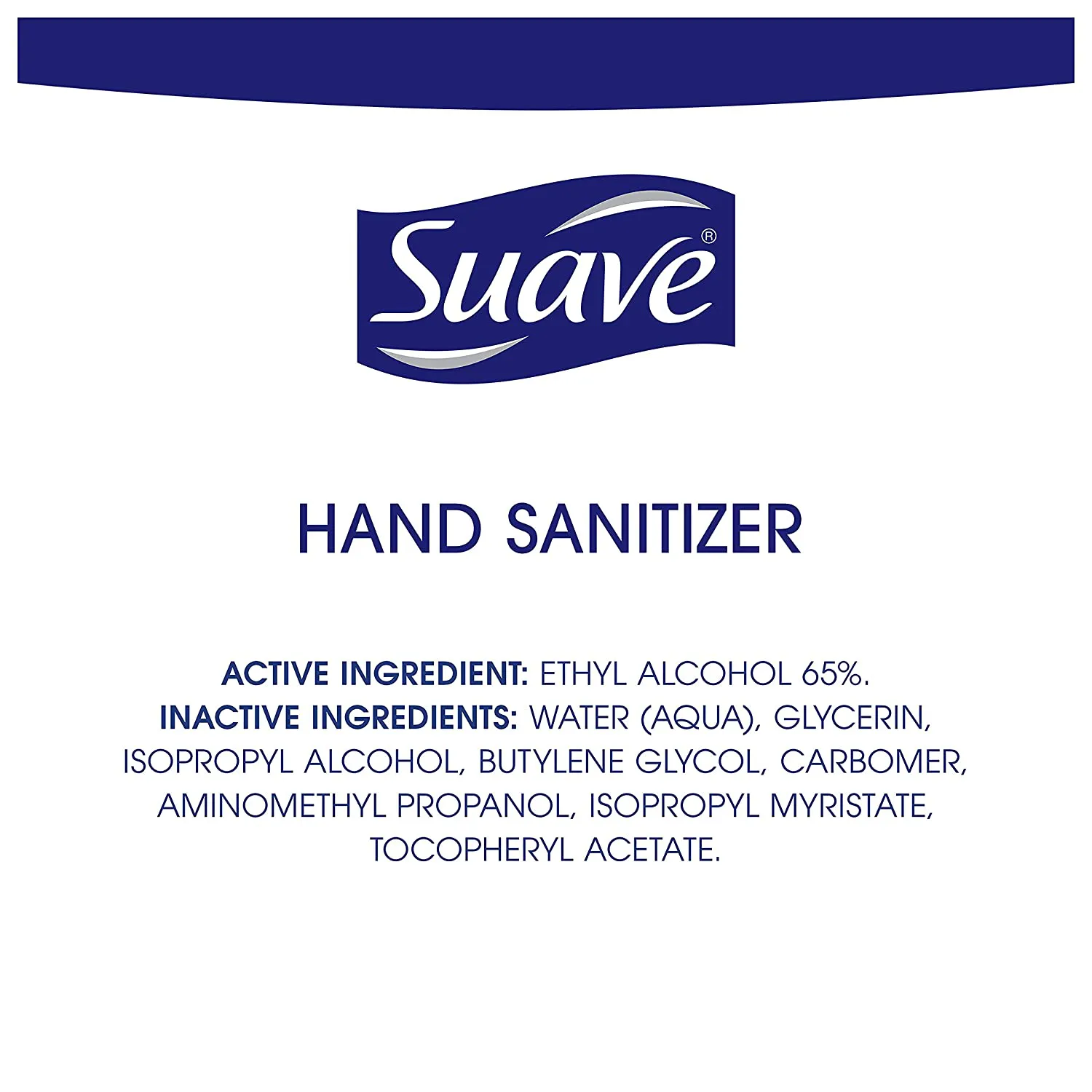 Suave Hand Sanitizer Kills 99.9% of Germs Alcohol Based Antibacterial Hand Sanitizer 2 Oz
