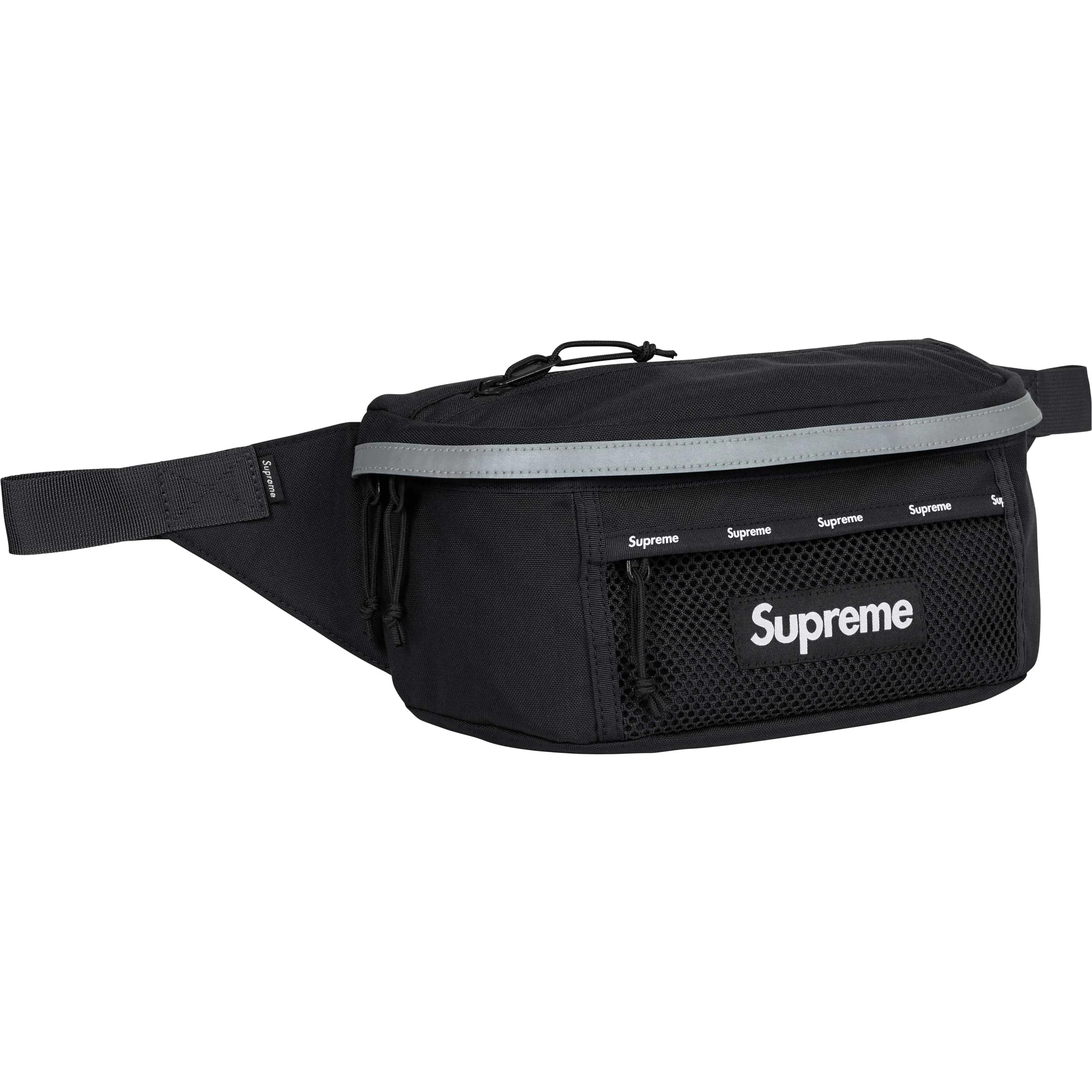 Supreme Reflective Waist Bag Black