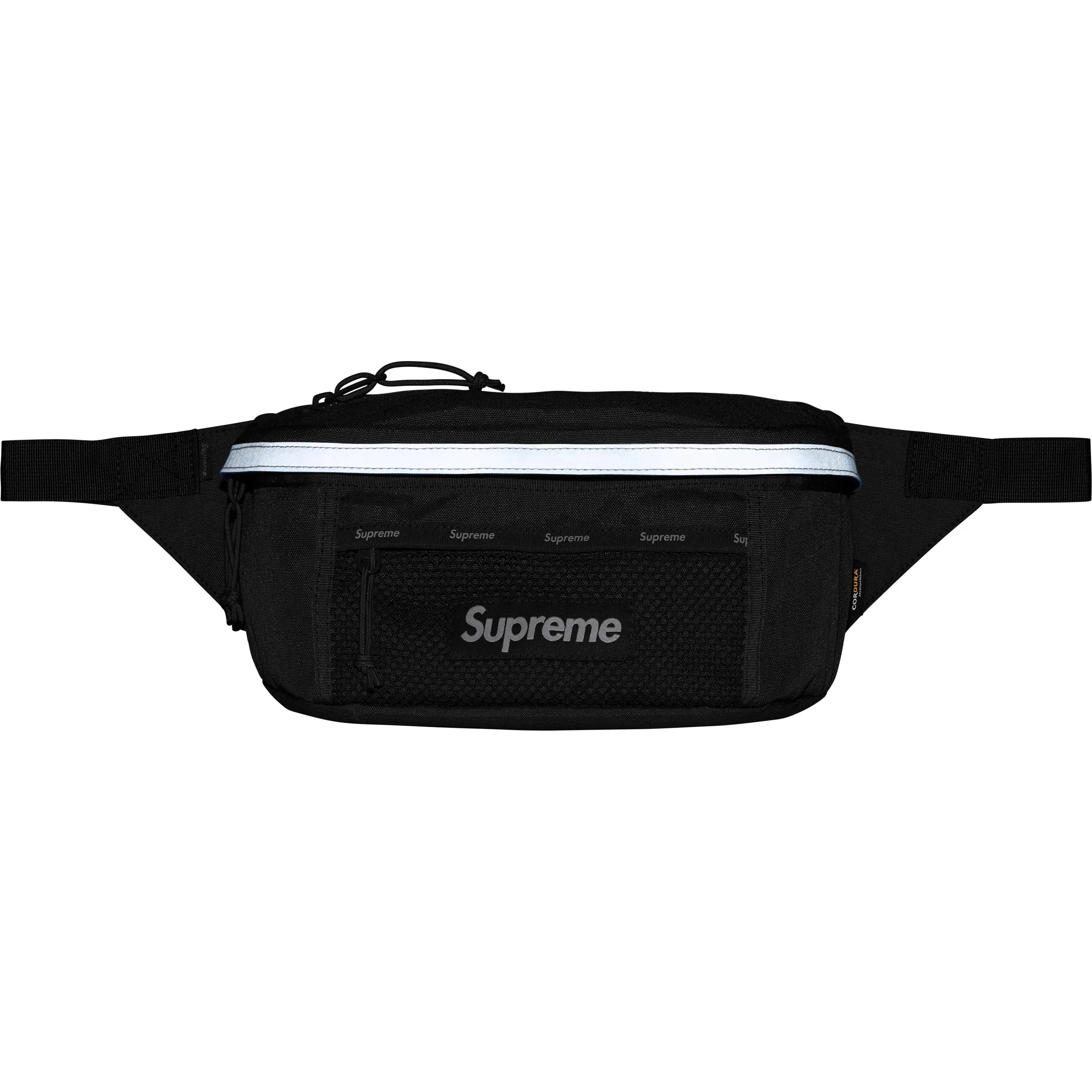 Supreme Reflective Waist Bag Black