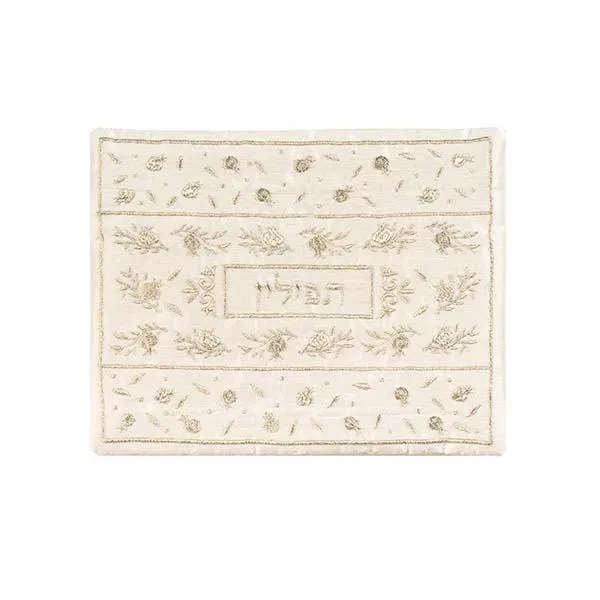 Tefillin Bag - Machine Embroidery - Pomegranates - Gold