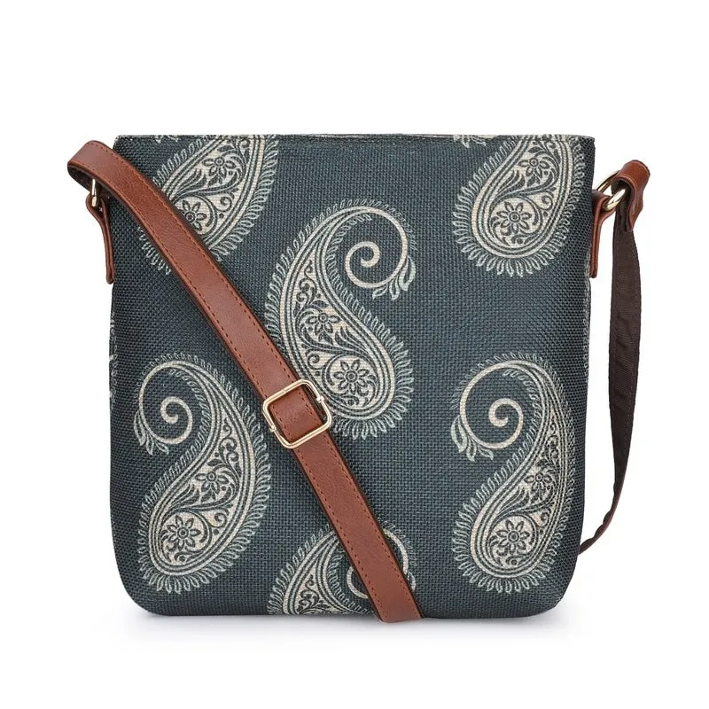 THE CLOWNFISH Aahna Polyester Crossbody Sling Bag For Women Casual Party Bag Purse With Adjustable Shoulder Strap., White
