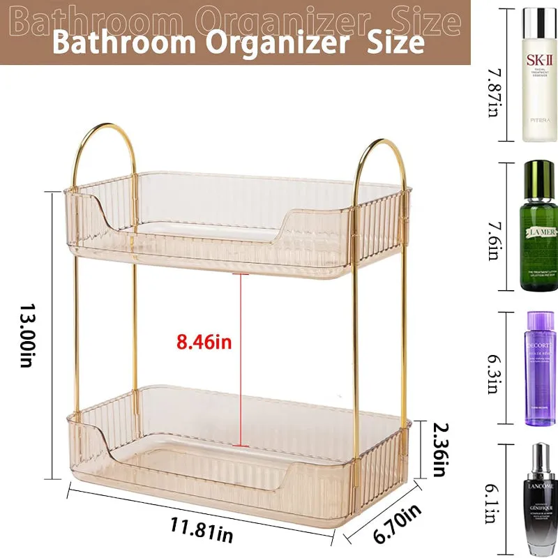 Timothy 2-Tier Multipurpose Organizer - Gold