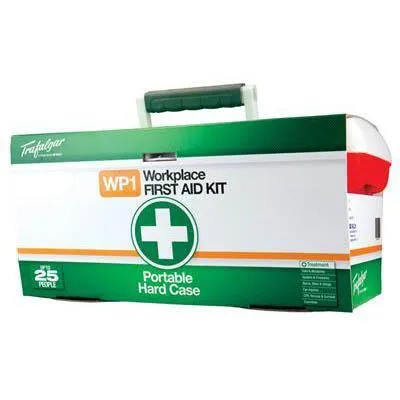 Trafalgar Workplace First Aid Kit Portable Hard Carry Case