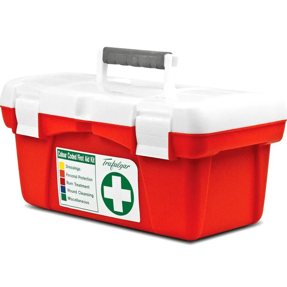 Trafalgar Workplace First Aid Kit Portable Hard Carry Case