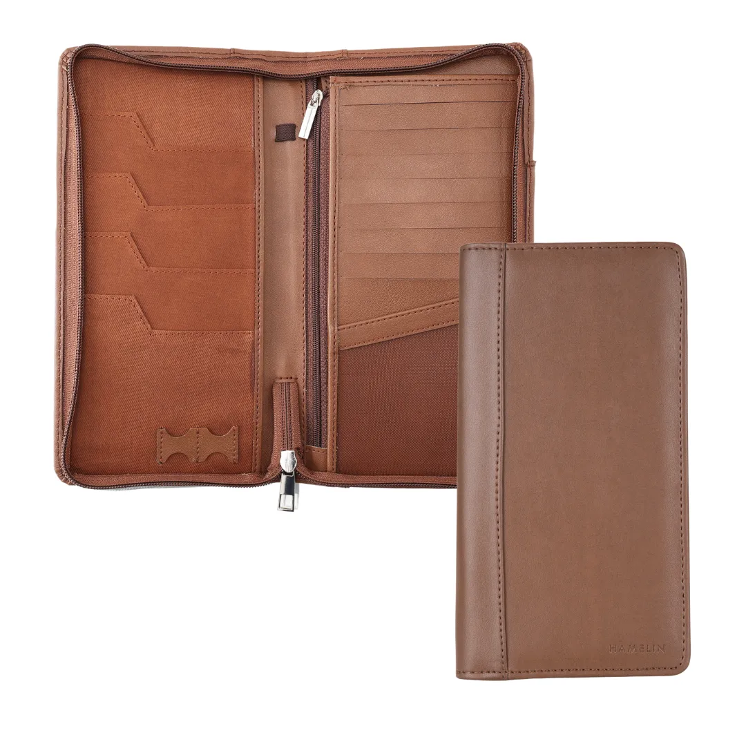 Ultimate RFID Blocking Passport Organizer (Caramel)