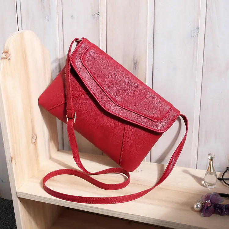 Vintage casual leather handbags new wedding clutches ladies party purse ofertas women crossbody messenger shoulder school bags