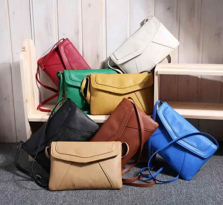 Vintage casual leather handbags new wedding clutches ladies party purse ofertas women crossbody messenger shoulder school bags