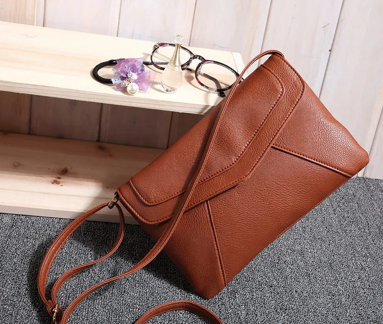 Vintage casual leather handbags new wedding clutches ladies party purse ofertas women crossbody messenger shoulder school bags