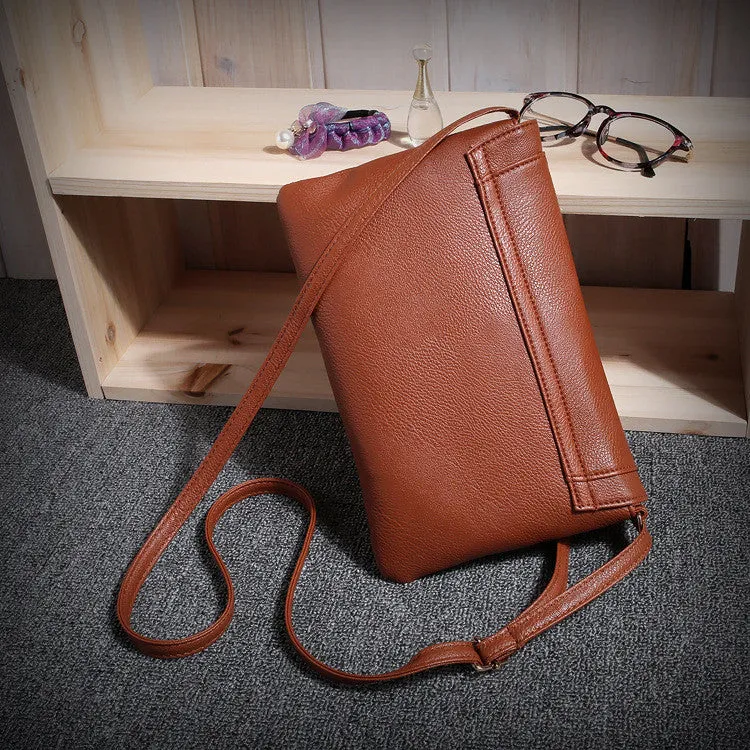 Vintage casual leather handbags new wedding clutches ladies party purse ofertas women crossbody messenger shoulder school bags