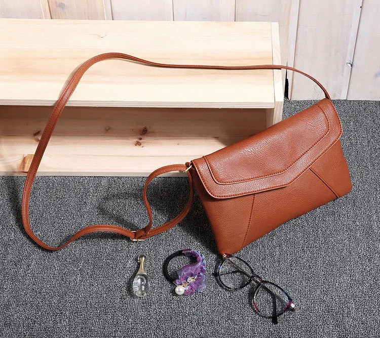 Vintage casual leather handbags new wedding clutches ladies party purse ofertas women crossbody messenger shoulder school bags